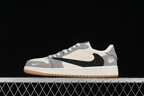 All Categories Air Jordan Jordan Series Basketball Shoes Air Jordan 1 Low High-end Customized Low-top Shoes Travis Scott x Fragment Design x Air Jordan 1 Low OG SP AJ1 Joe 1 Stussy Joint-Ma Peanut Gum Low-top Cultural Casual Shoes JH6089-006